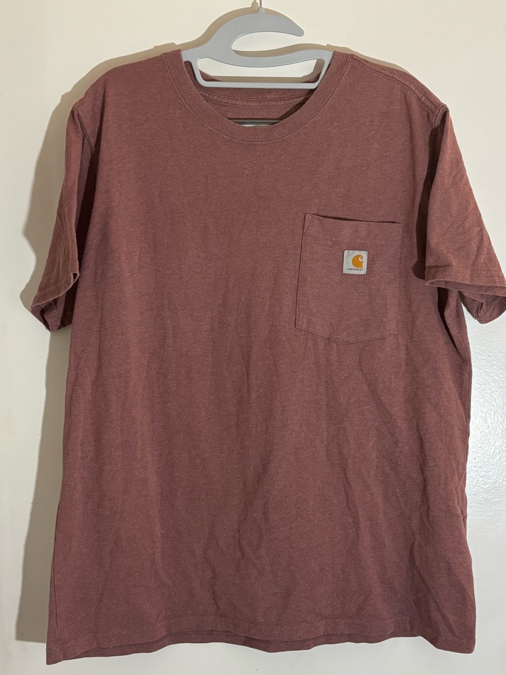 Women's K87 Loose Fit Heavyweight
Pocket T-Shirt in the colour "Raisin Heather”